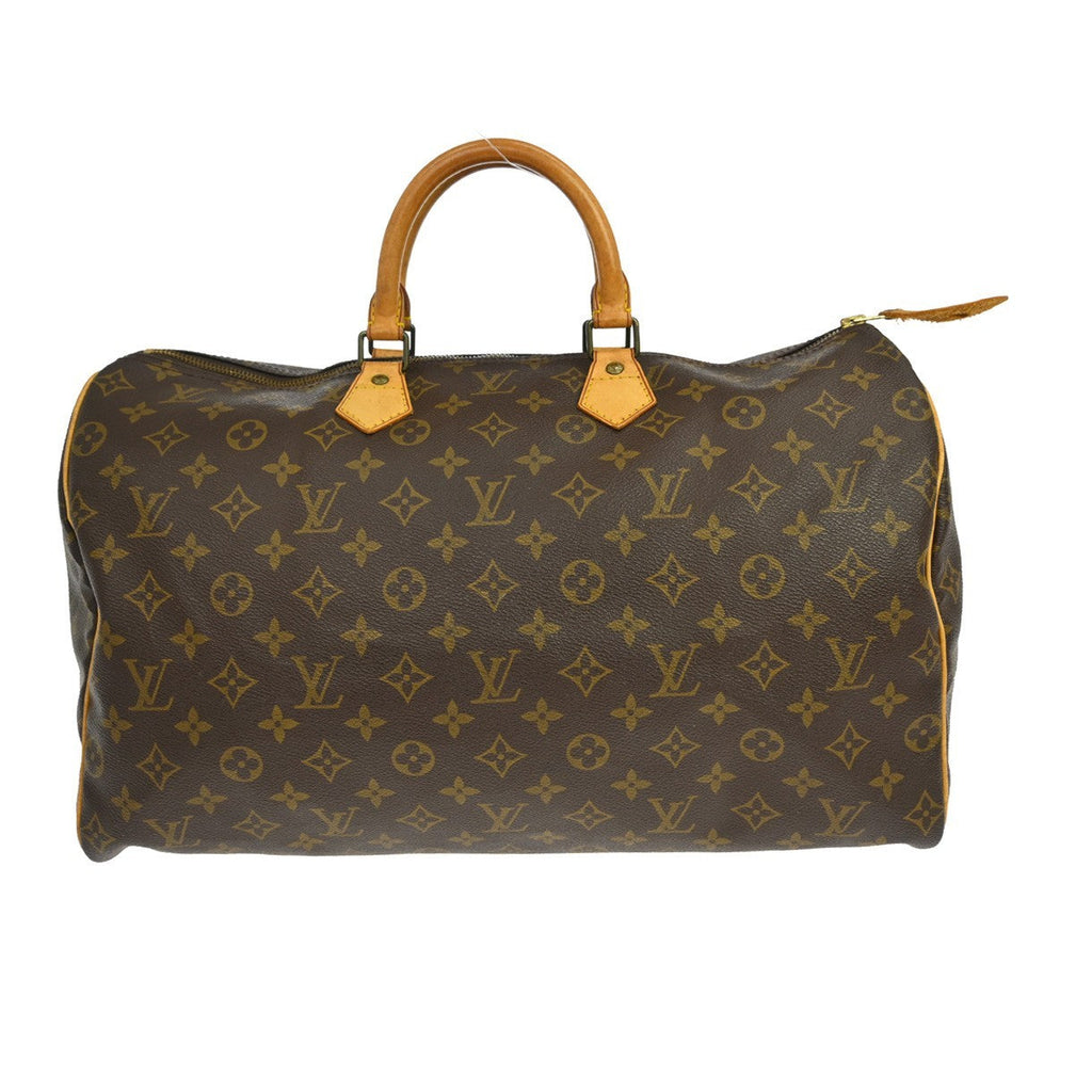 Louis Vuitton Speedy Handbag Monogram Canvas Brown Canvas Handbag ( )
