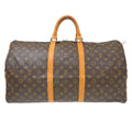 Louis Vuitton Keepall Bag Monogram Canvas Brown Canvas Handbag ( )