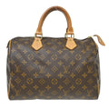 Louis Vuitton Speedy Handbag Monogram Canvas Brown Canvas Handbag ( )