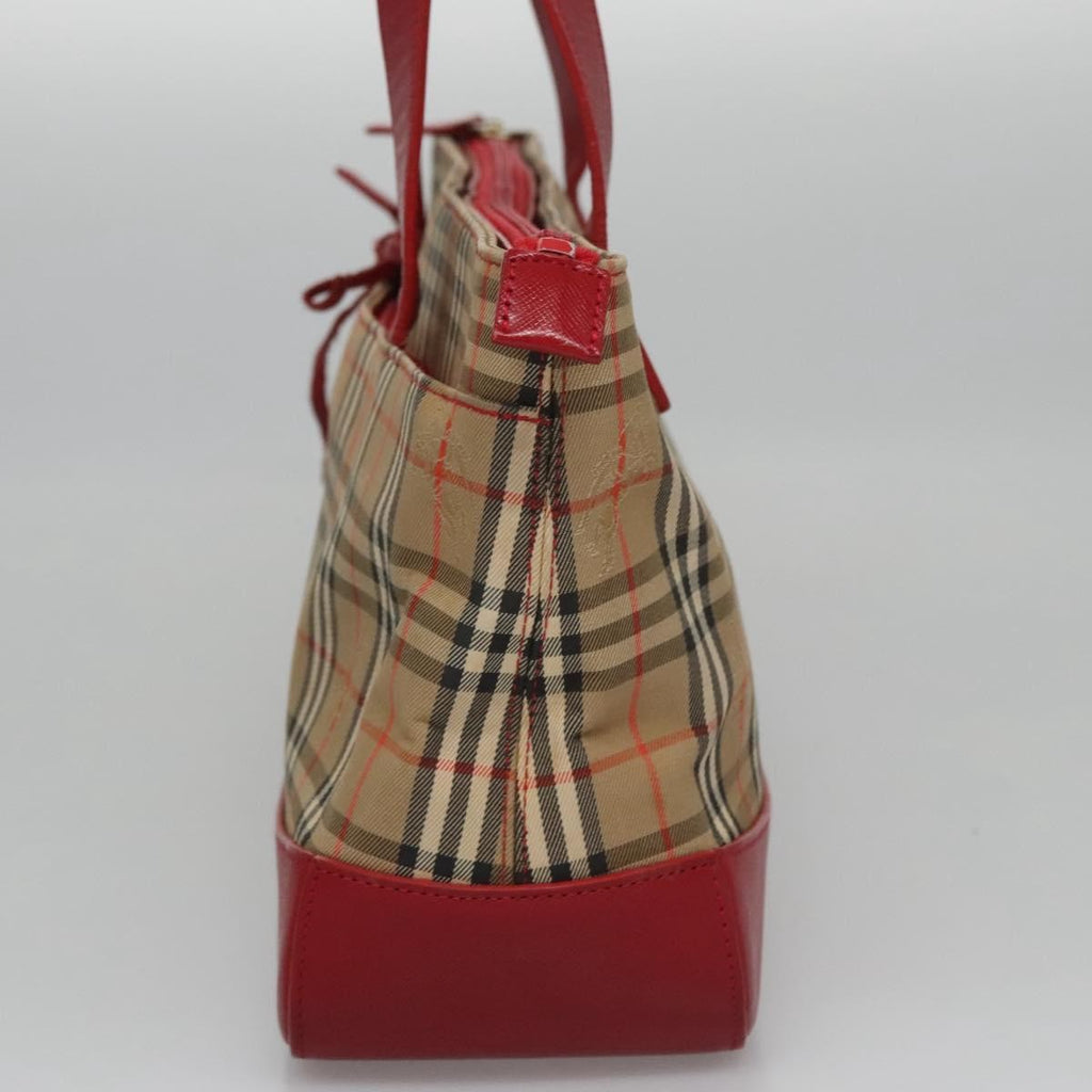 Burberry Nova Check Handbag Nova Check Canvas And Leather Beige Canvas Handbag (Authentic  )