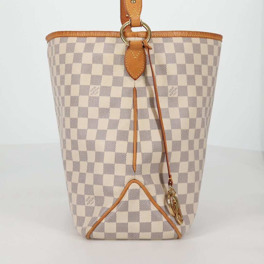 Louis Vuitton Delightful Nm Handbag Damier White Canvas Bag (Authentic  )