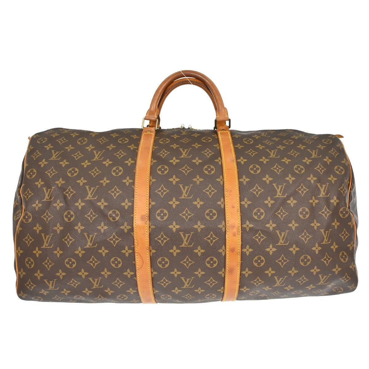 Louis Vuitton Keepall Bag Monogram Canvas Brown Canvas Handbag ( )