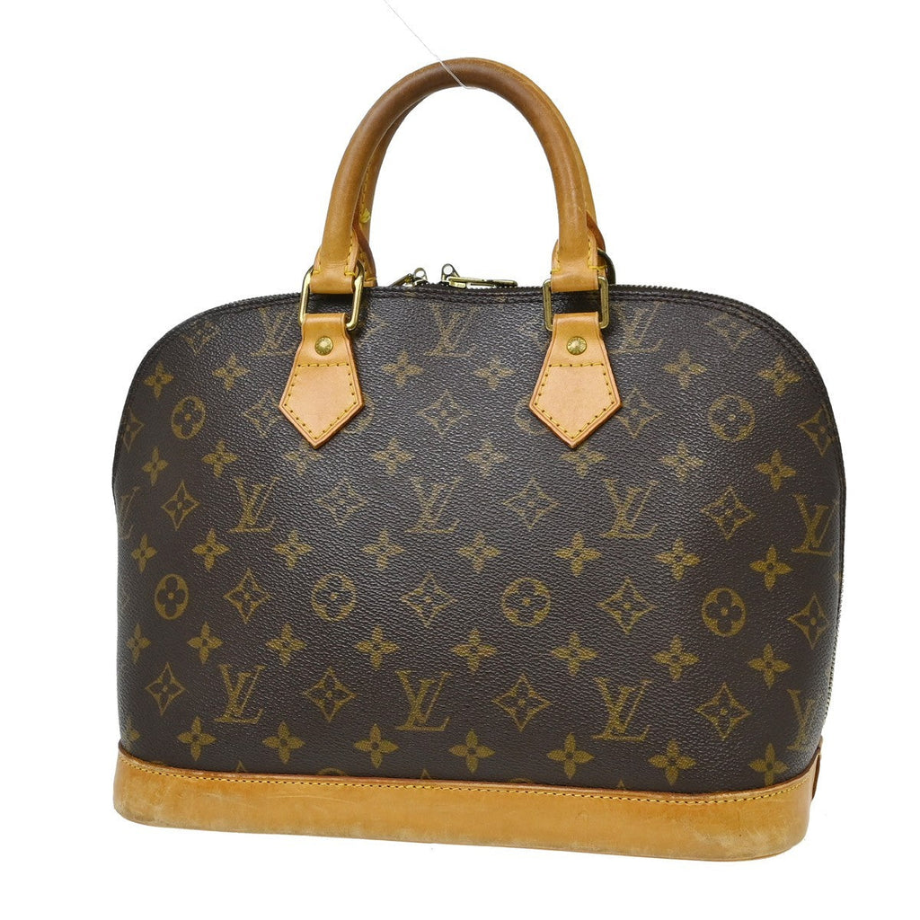 Louis Vuitton Alma Handbag Monogram Canvas Brown Canvas Handbag ( )
