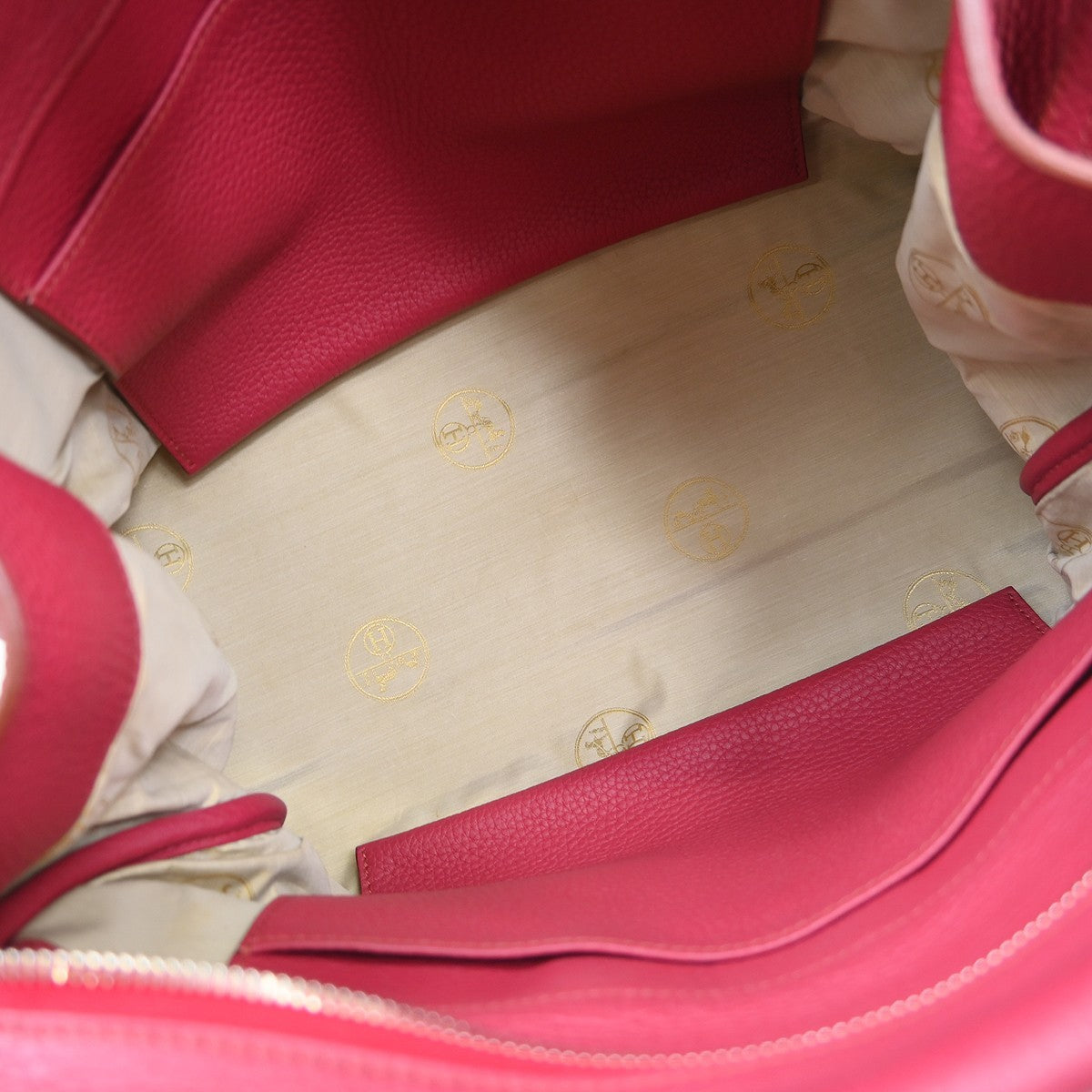 Hermes Atlas Bag Clemence Red Leather Handbag ( )