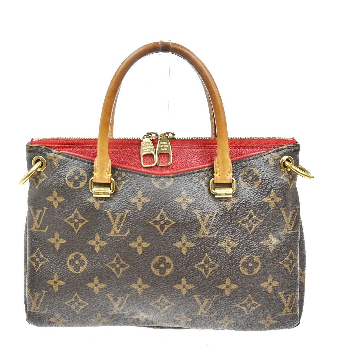 Louis Vuitton Pallas Tote Monogram Canvas With Leather Brown Canvas Handbag (Authentic  )