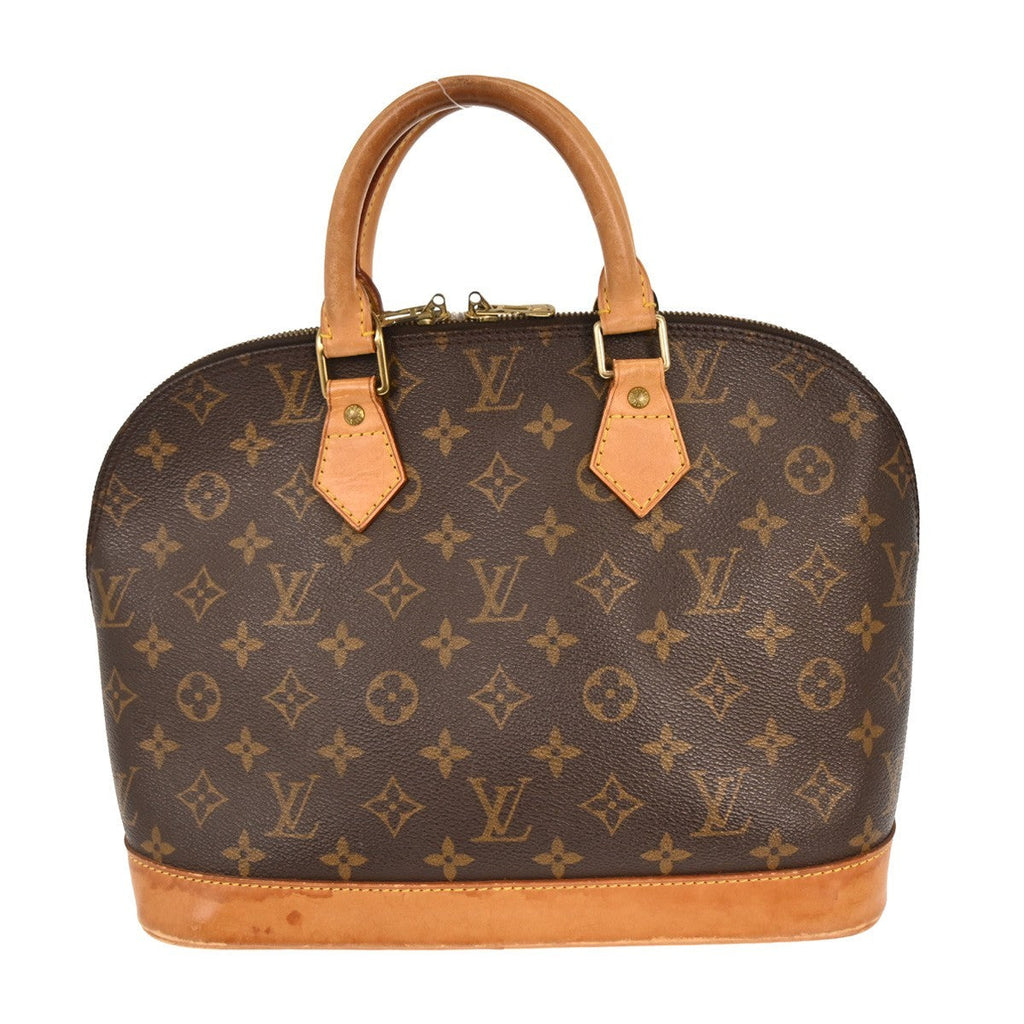 Louis Vuitton Alma Handbag Monogram Canvas Brown Canvas Handbag ( )