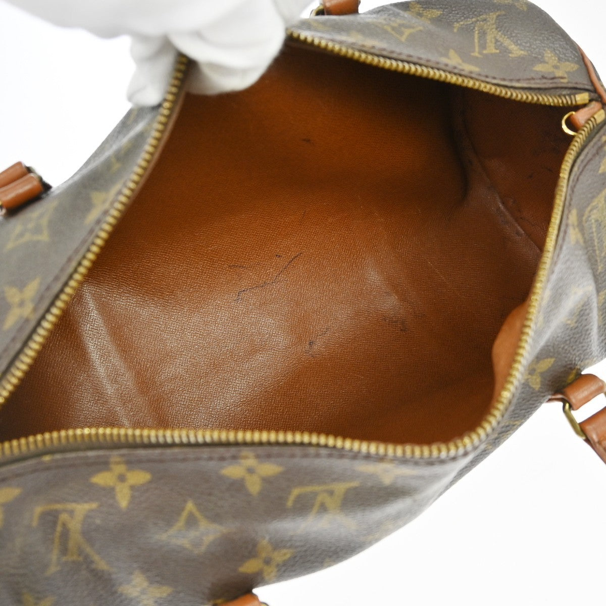 Louis Vuitton Papillon Handbag Monogram Canvas Brown Canvas Handbag ( )