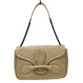Bottega Veneta Intrecciato Shoulder Bag Leather Beige Leather Handbag ( )