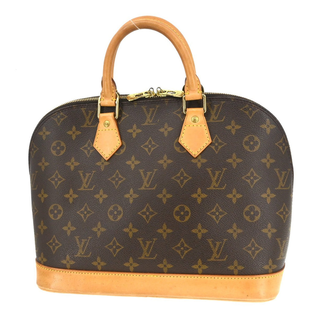 Louis Vuitton Alma Handbag Monogram Canvas Brown Canvas Handbag ( )