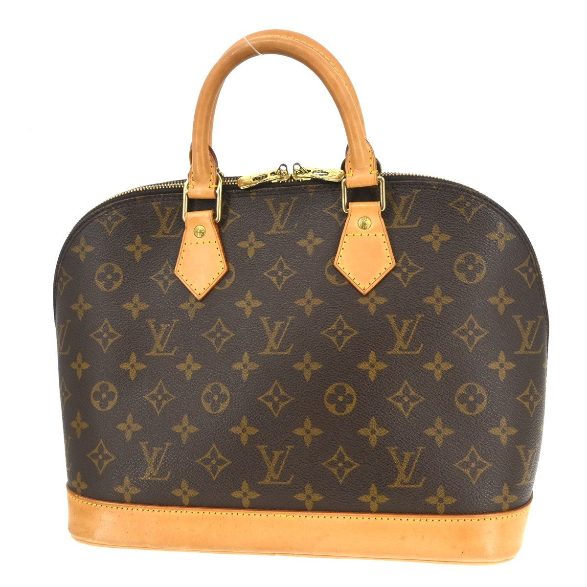 Louis Vuitton Alma Handbag Monogram Canvas Brown Canvas Handbag ( )