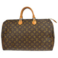 Louis Vuitton Speedy Handbag Monogram Canvas Brown Canvas Handbag ( )