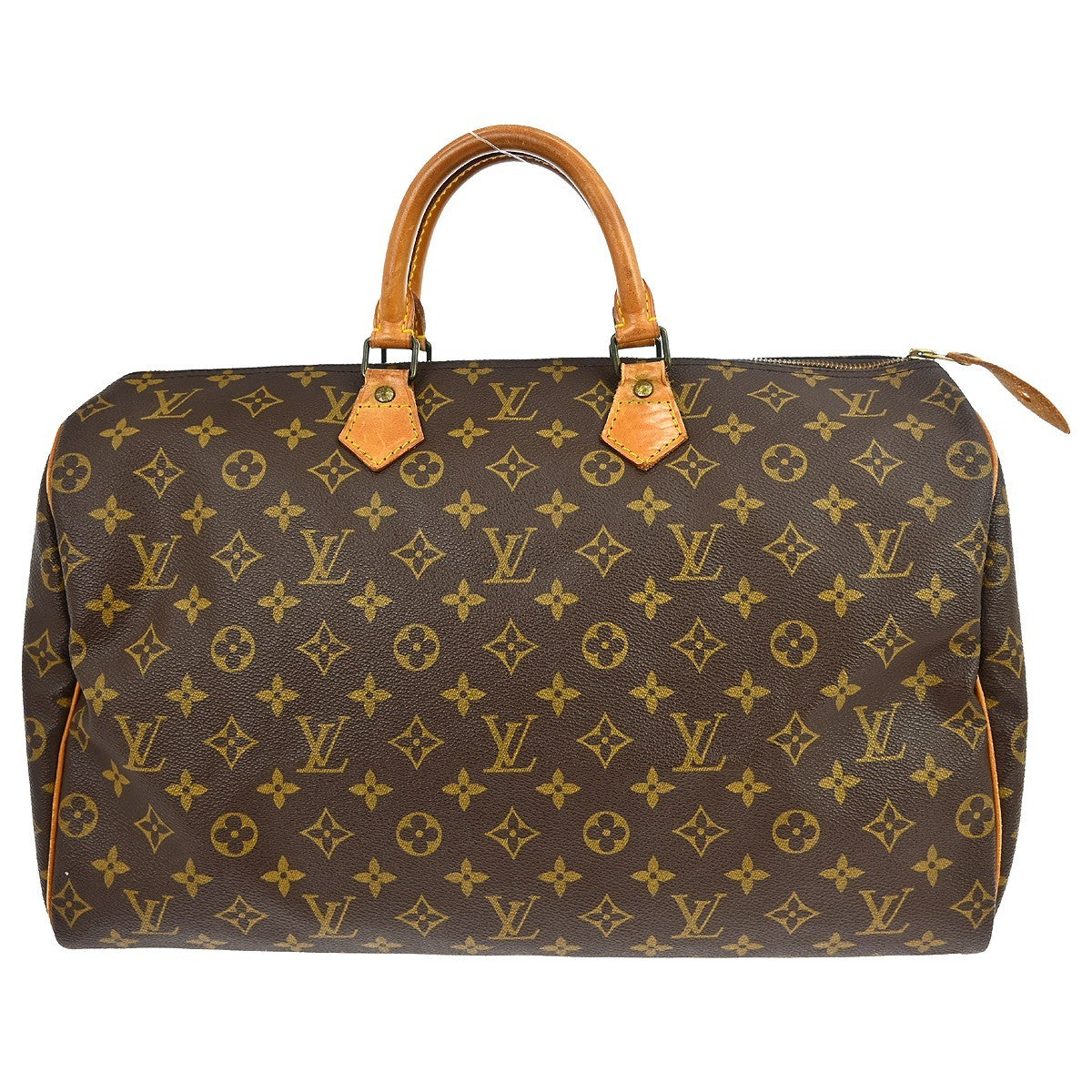 Louis Vuitton Speedy Handbag Monogram Canvas Brown Canvas Handbag ( )