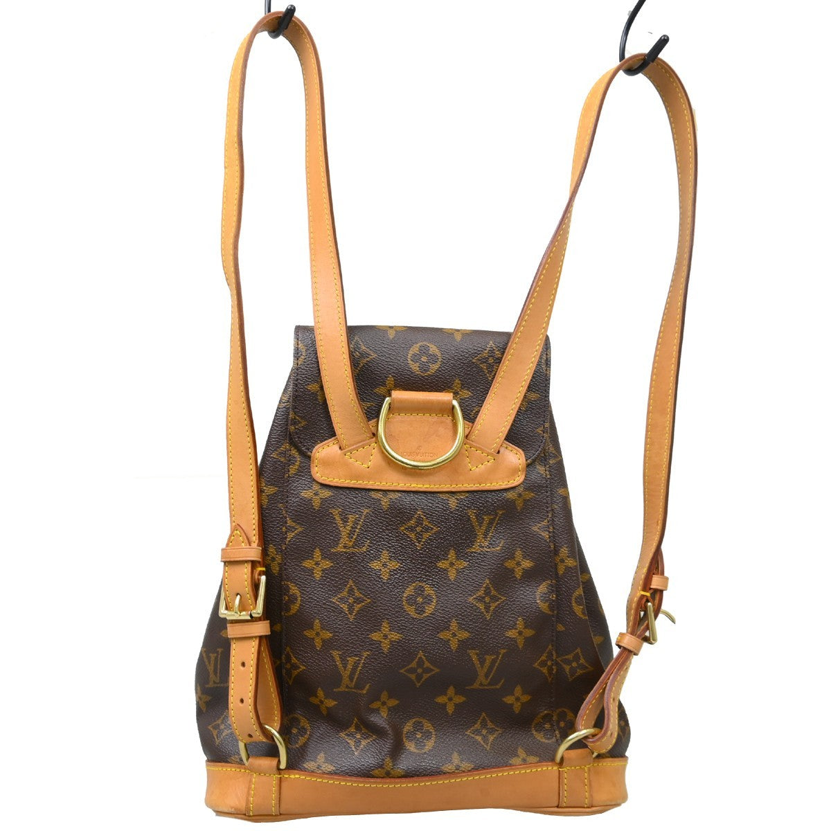 Louis Vuitton Vintage Montsouris Backpack Monogram Canvas Brown Canvas Backpack Bag ( )