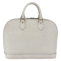Louis Vuitton Alma Handbag Epi Leather White Leather Handbag (Authentic  )