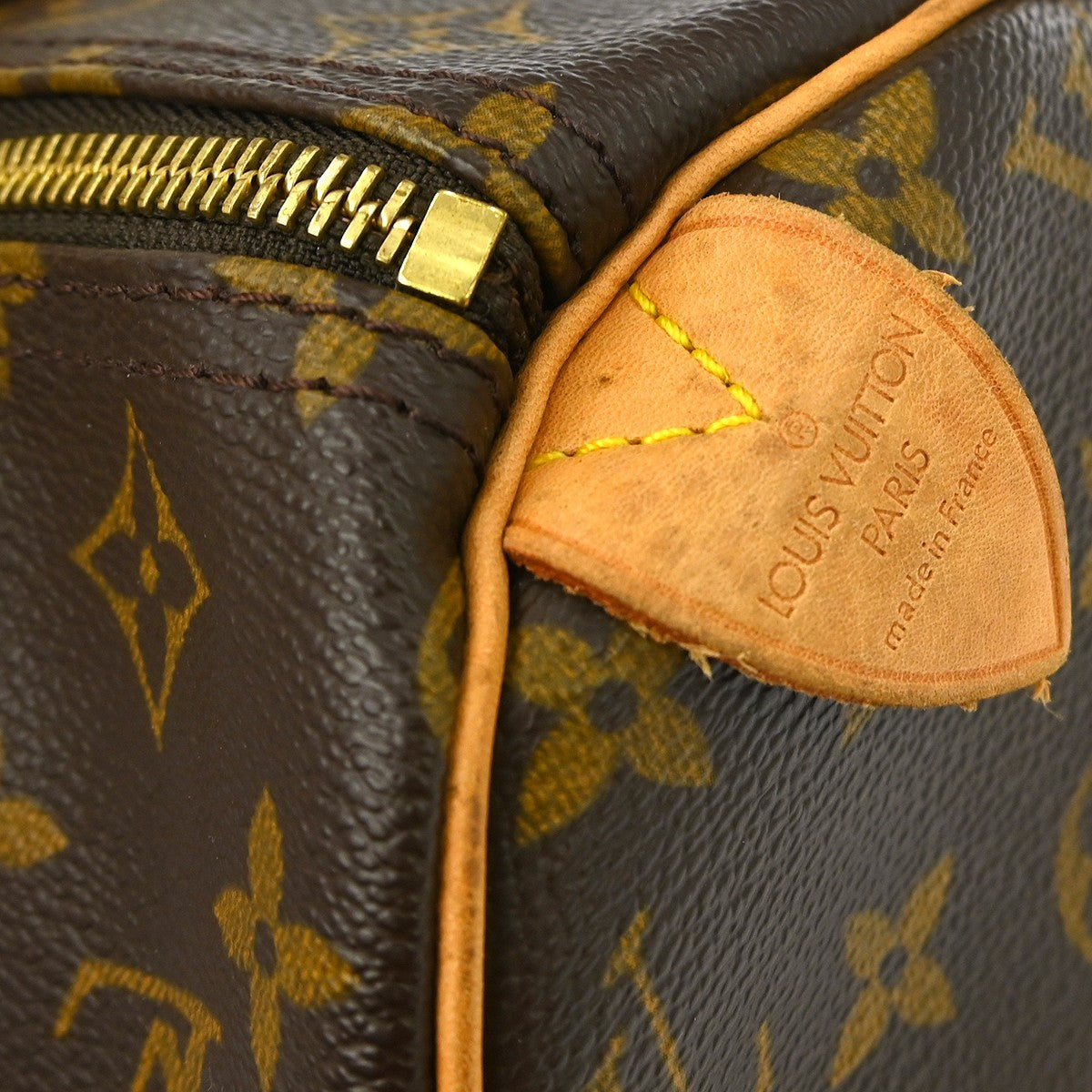 Louis Vuitton Speedy Handbag Monogram Canvas Brown Canvas Handbag ( )