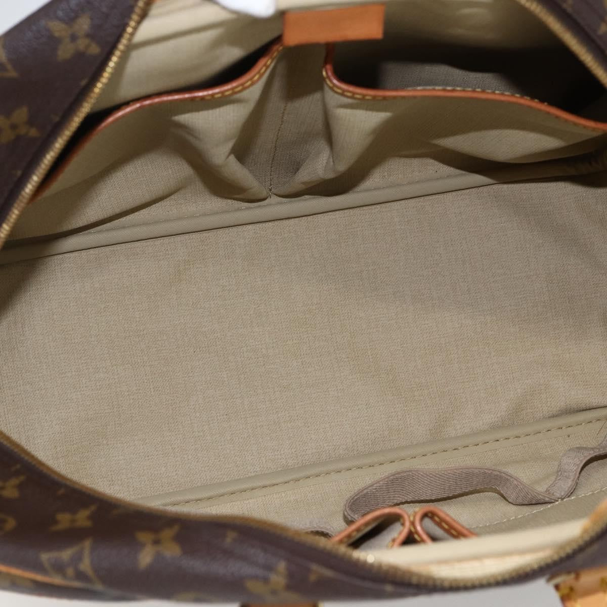 Louis Vuitton Deauville Handbag Monogram Canvas Brown Canvas Handbag (Authentic  )