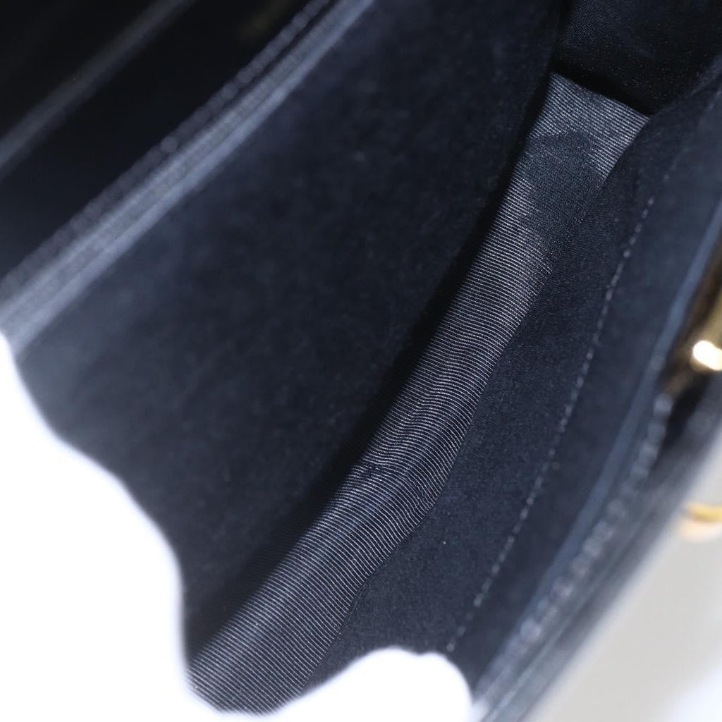 Valentino Garavani Vintage Handbag Leather Black Leather Handbag (Authentic  )