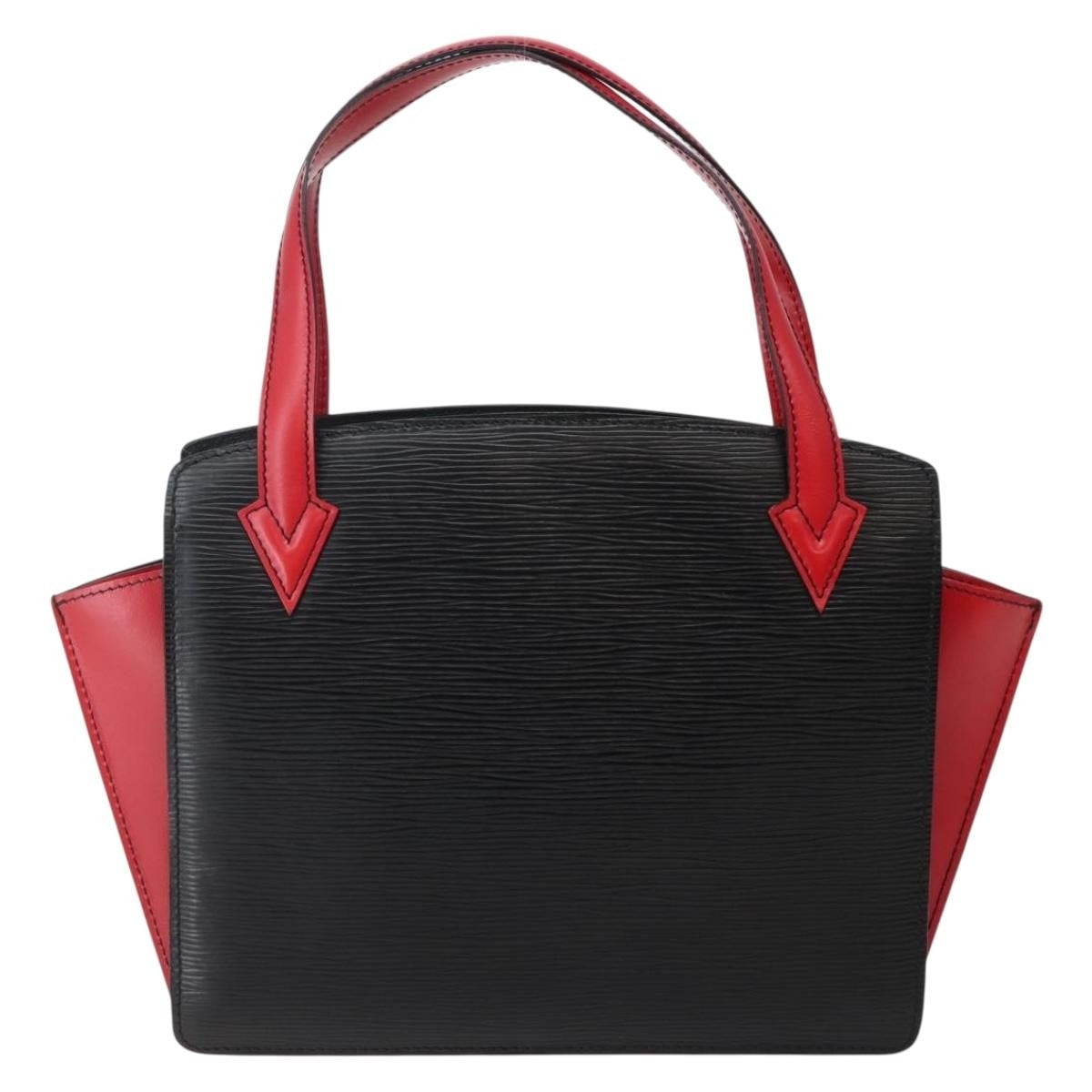 Louis Vuitton Varenne Handbag Epi Leather Black Leather Bag (Authentic  )
