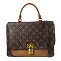 Louis Vuitton Marignan Handbag Monogram Canvas With Leather Brown Canvas Handbag ( )