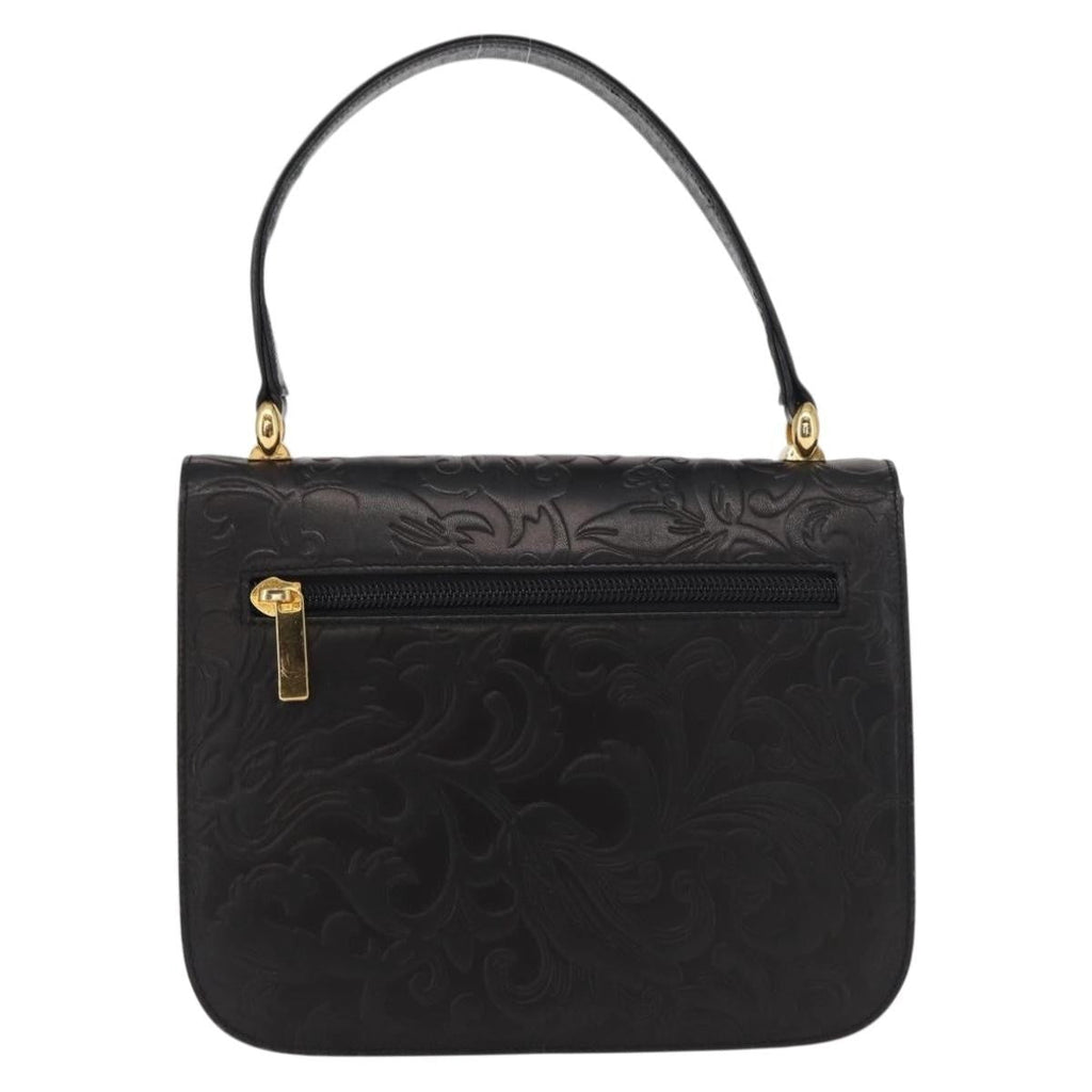 Balenciaga Vintage Handbag Leather Black Leather Handbag (Authentic  )