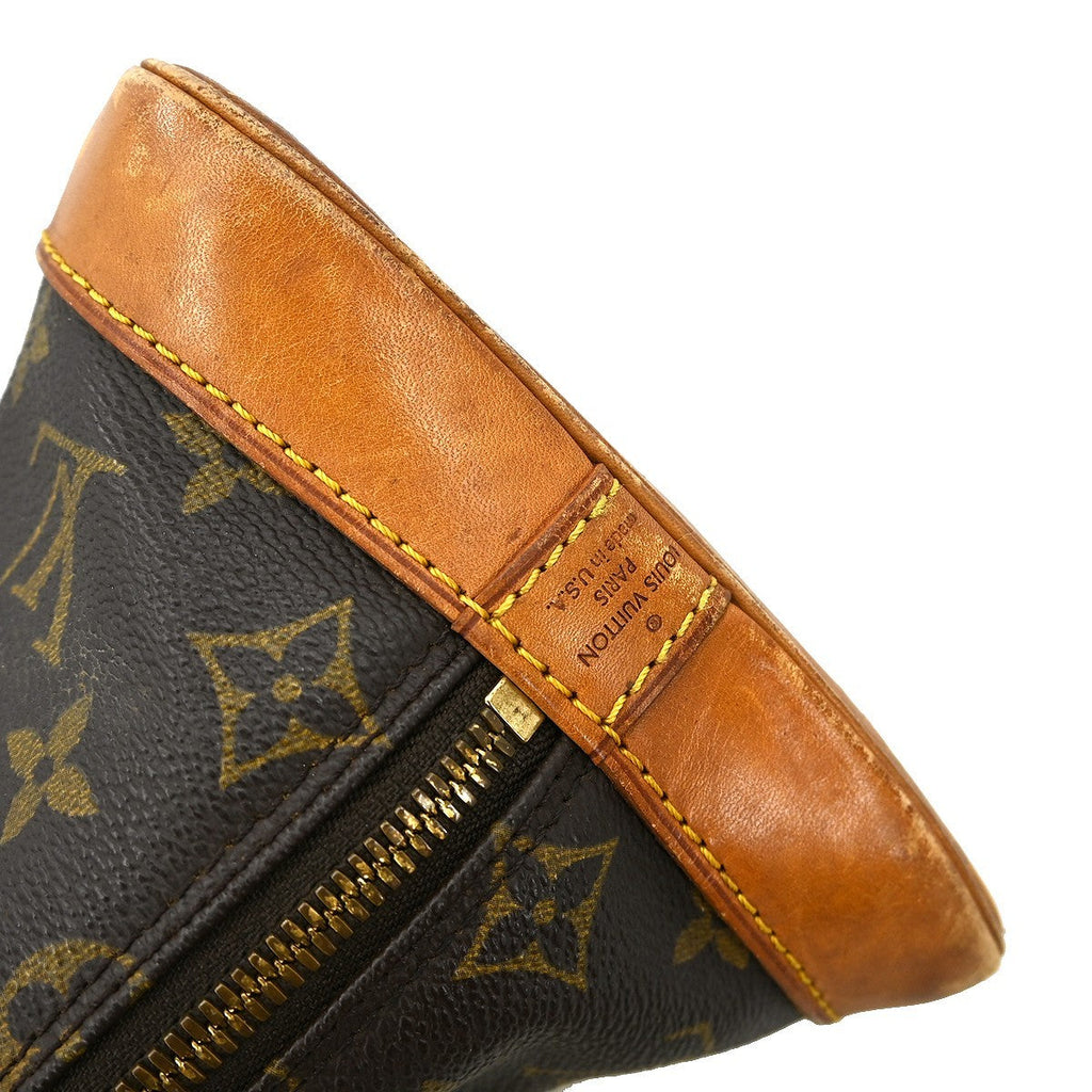 Louis Vuitton Alma Handbag Monogram Canvas Brown Canvas Handbag ( )