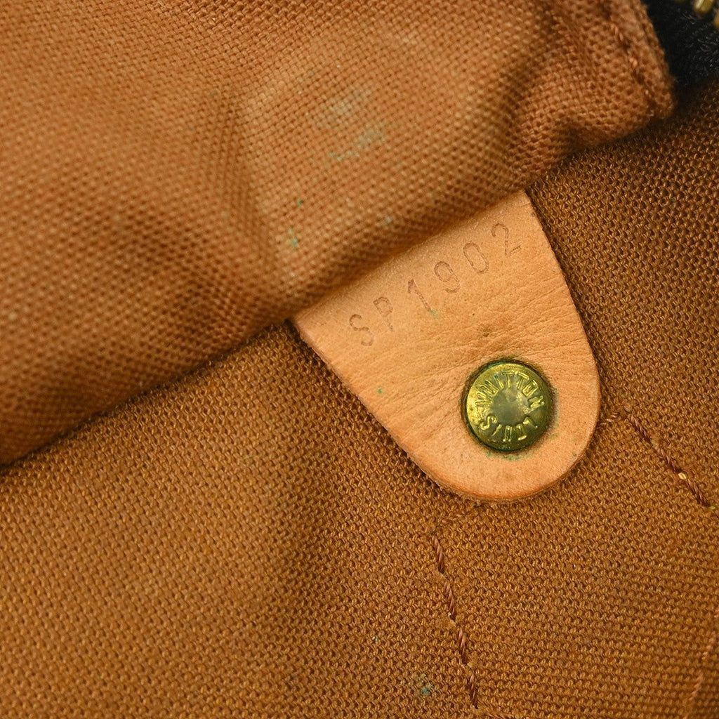 Louis Vuitton Speedy Handbag Monogram Canvas Brown Canvas Handbag ( )