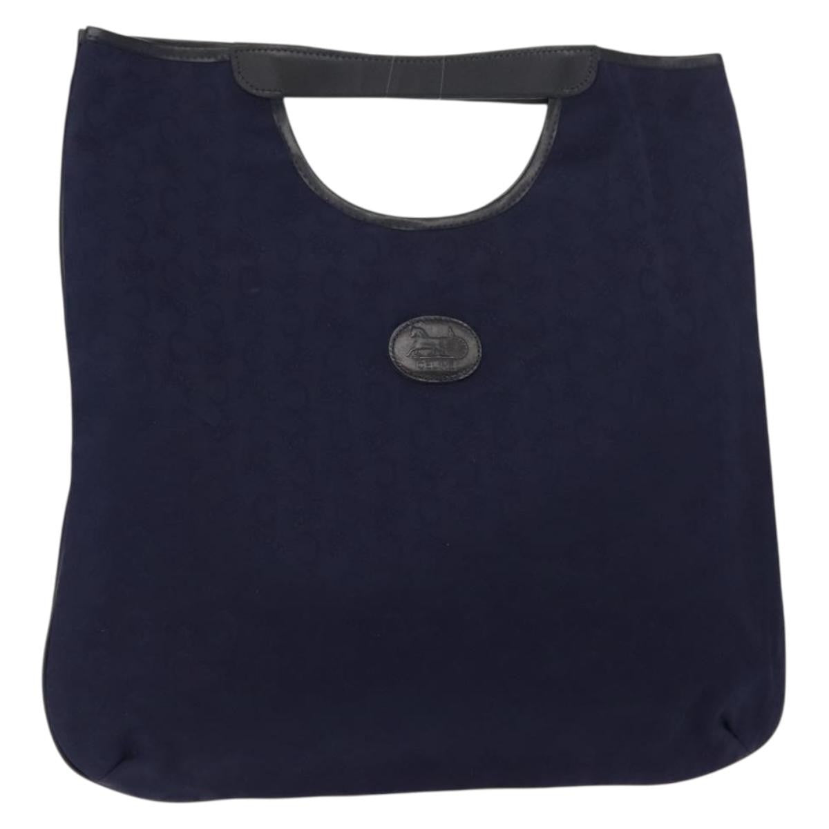 Celine C Sulky Handbag Suede Navy Suede Handbag (Authentic  )
