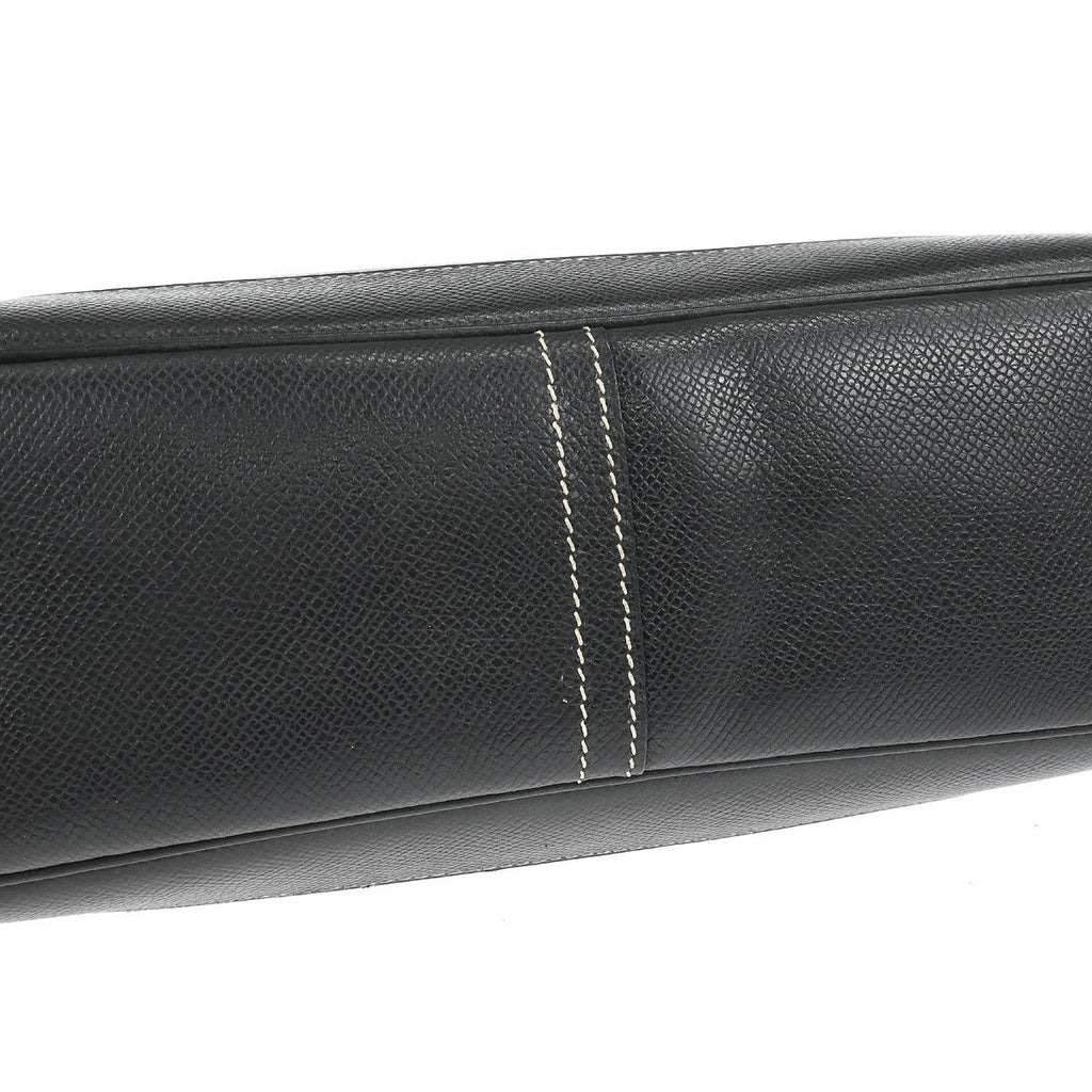 Hermes Hermes Shoulder Bag Leather Black Leather Handbag ( )