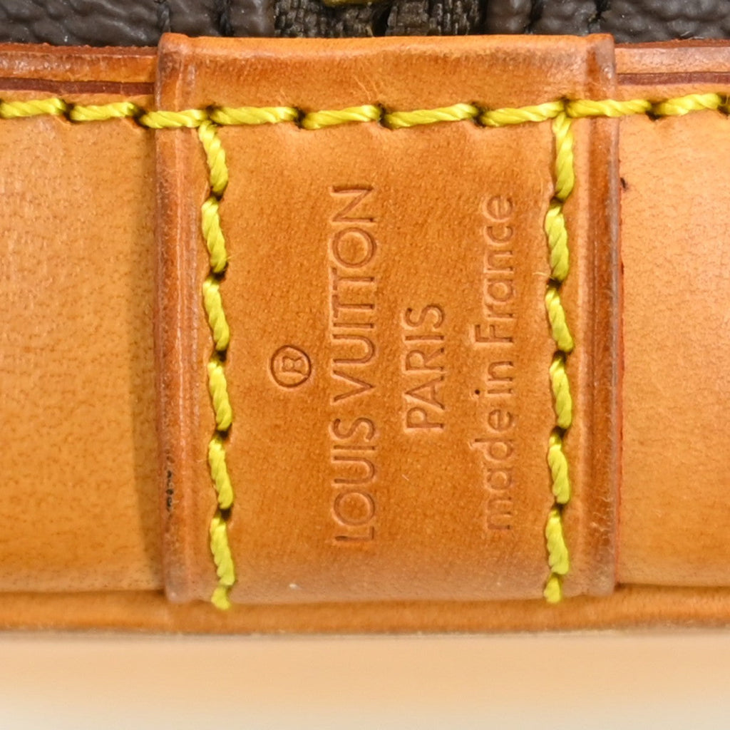 Louis Vuitton Alma Handbag Monogram Canvas Brown Canvas Handbag ( )