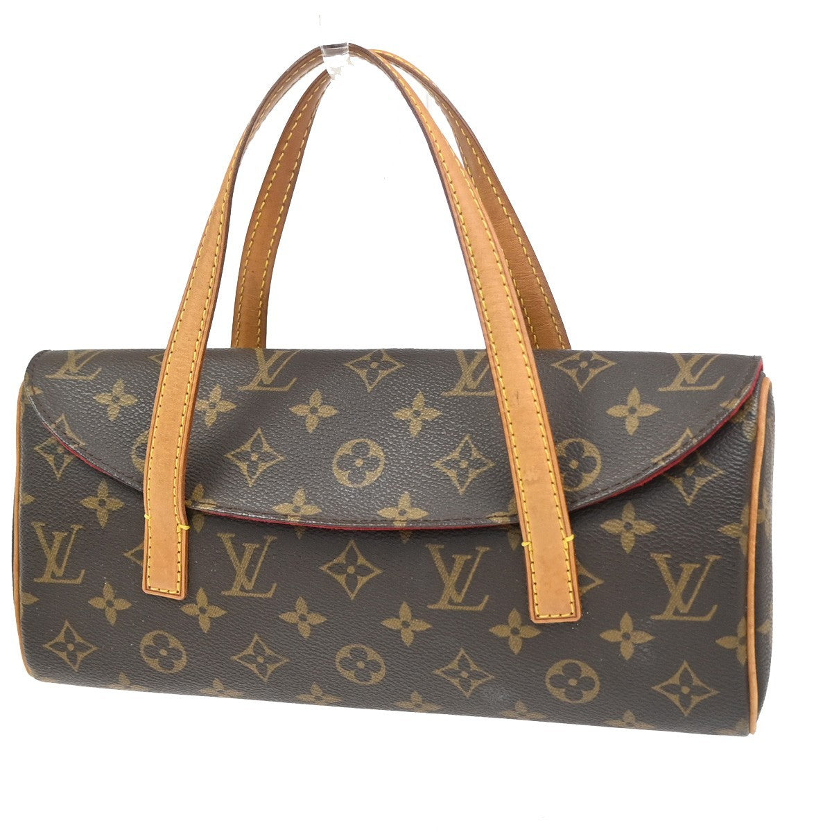 Louis Vuitton Sonatine Handbag Monogram Canvas Brown Canvas Handbag ( )