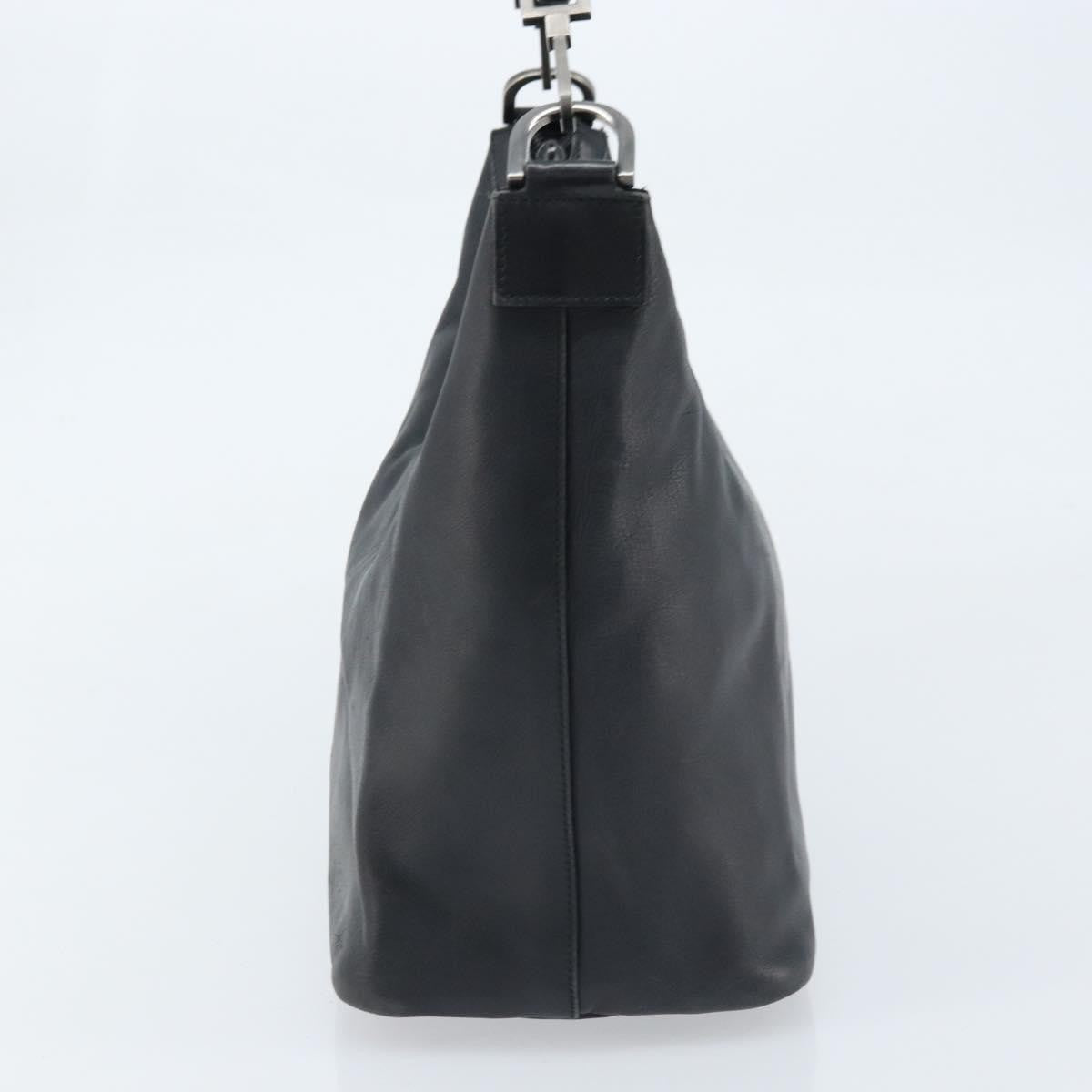 Gucci Vintage Bamboo Hobo Leather Black Leather Handbag (Authentic  )