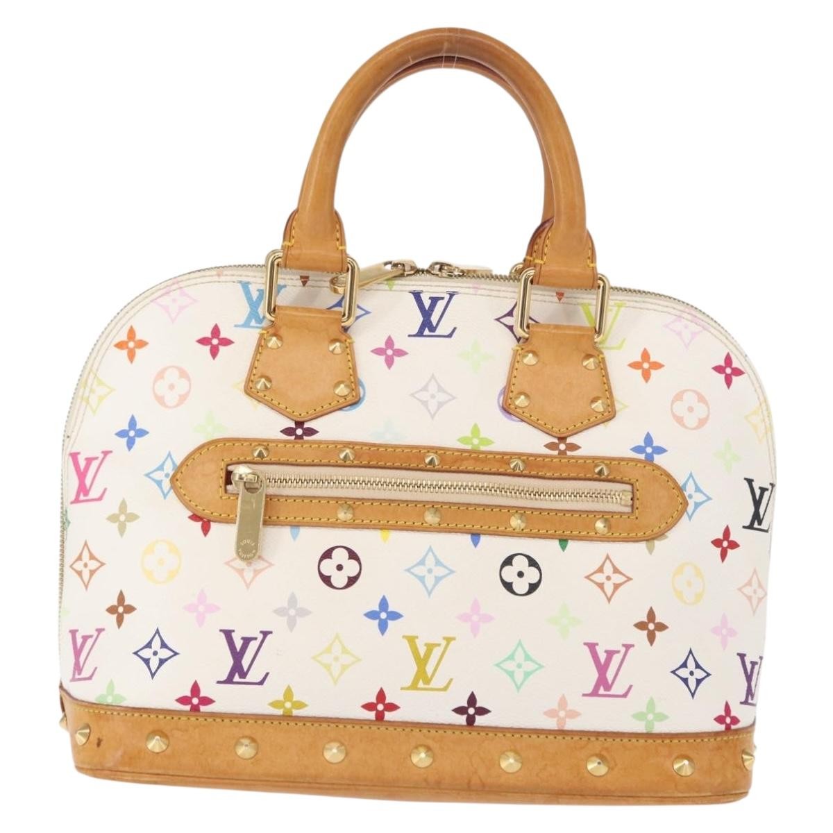 Louis Vuitton Alma Handbag Monogram Multicolor Multicolour Canvas Handbag (Authentic  )