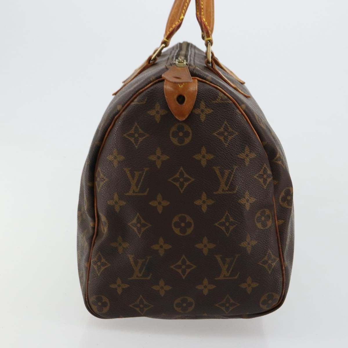 Louis Vuitton Speedy Handbag Monogram Canvas Brown Canvas Handbag ( )