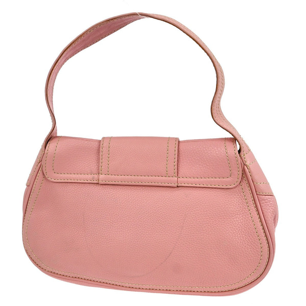 Celine Celine Evening Clutch Smooth Calfskin Pink Leather Handbag ( )