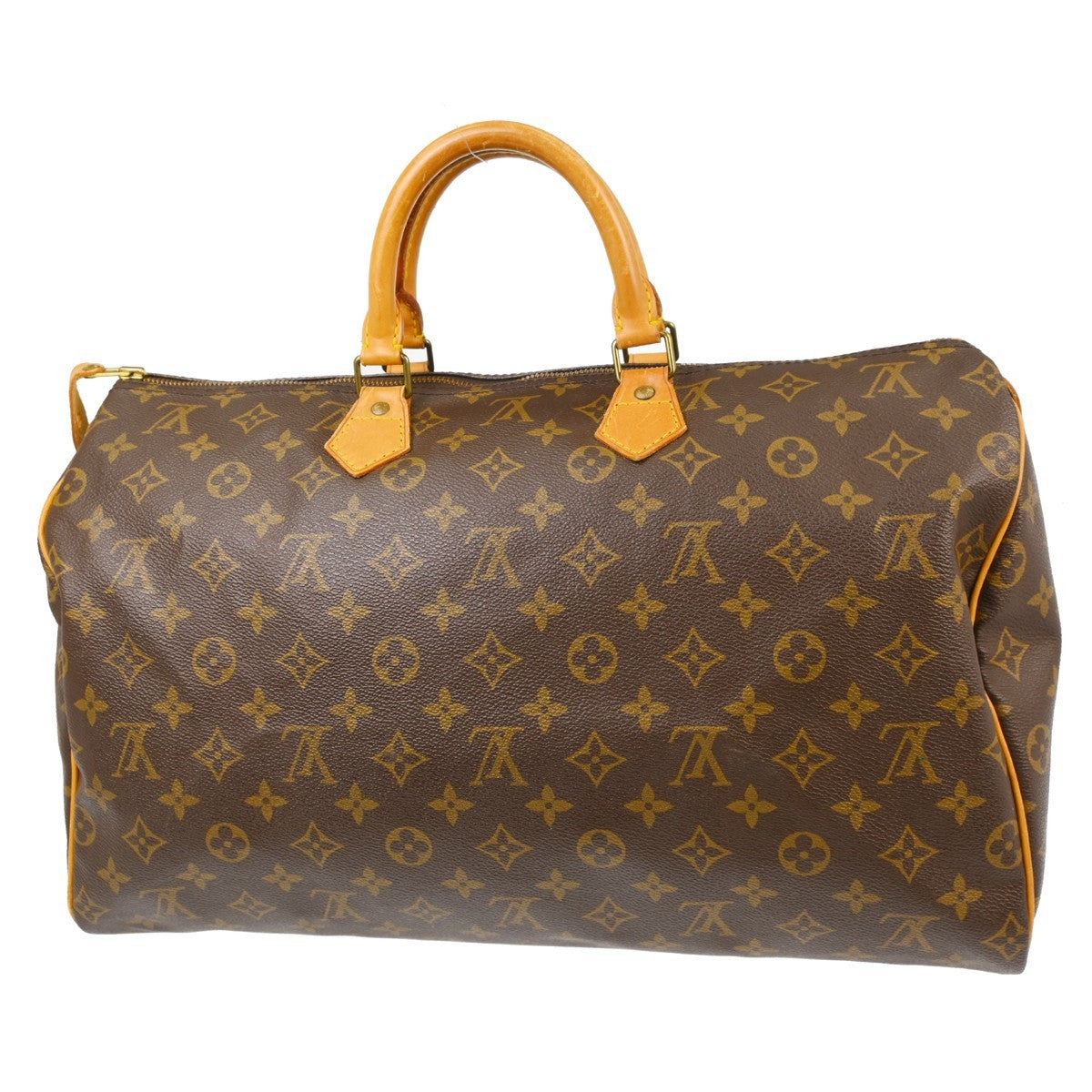 Louis Vuitton Speedy Handbag Monogram Canvas Brown Canvas Handbag ( )