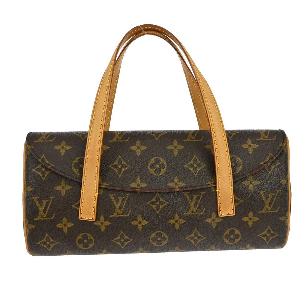 Louis Vuitton Sonatine Handbag Monogram Canvas Brown Canvas Handbag (Authentic  )