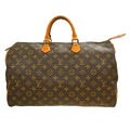 Louis Vuitton Speedy Handbag Monogram Canvas Brown Canvas Handbag ( )