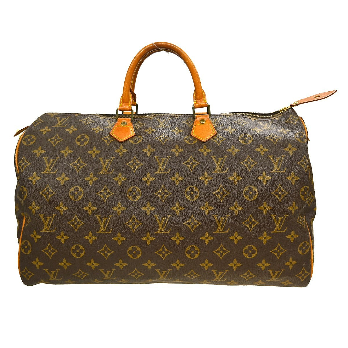 Louis Vuitton Speedy Handbag Monogram Canvas Brown Canvas Handbag ( )