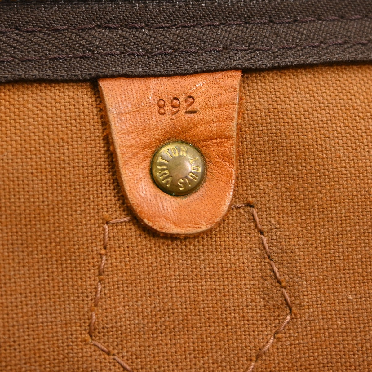 Louis Vuitton Speedy Handbag Monogram Canvas Brown Canvas Handbag ( )