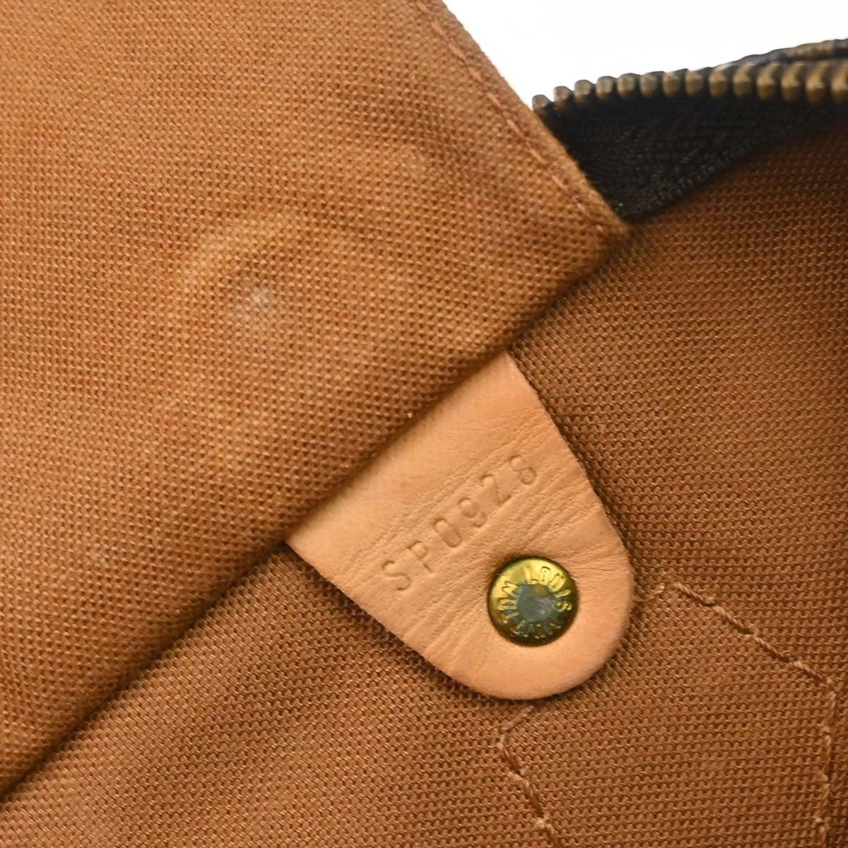 Louis Vuitton Speedy Handbag Monogram Canvas Brown Canvas Handbag ( )