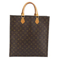 Louis Vuitton Vintage Sac Plat Bag Monogram Canvas Brown Canvas Handbag ( )