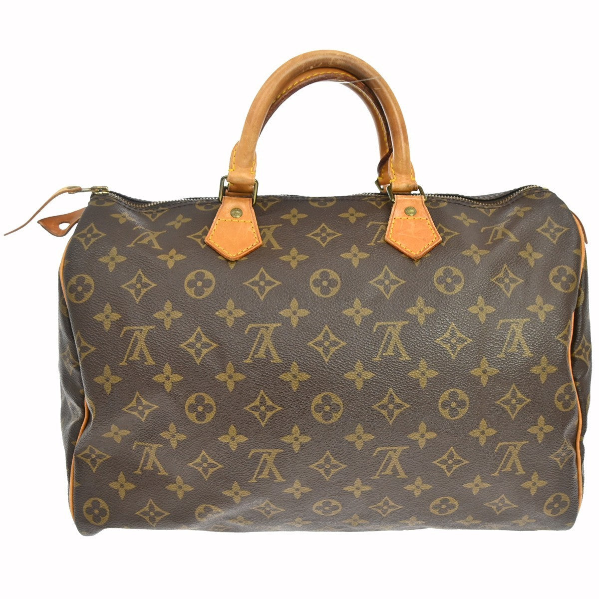 Louis Vuitton Speedy Handbag Monogram Canvas Brown Canvas Handbag ( )