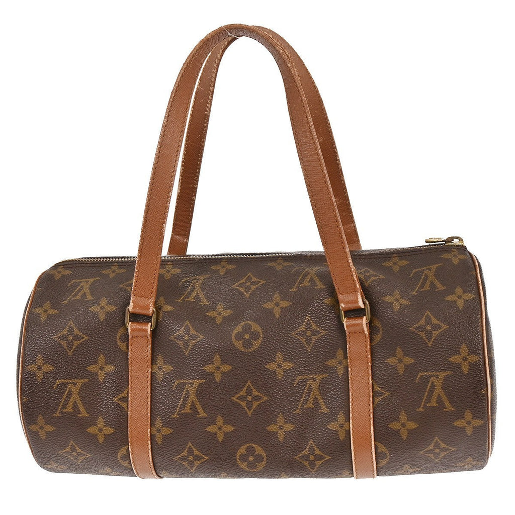 Louis Vuitton Papillon Handbag Monogram Canvas Brown Canvas Handbag ( )