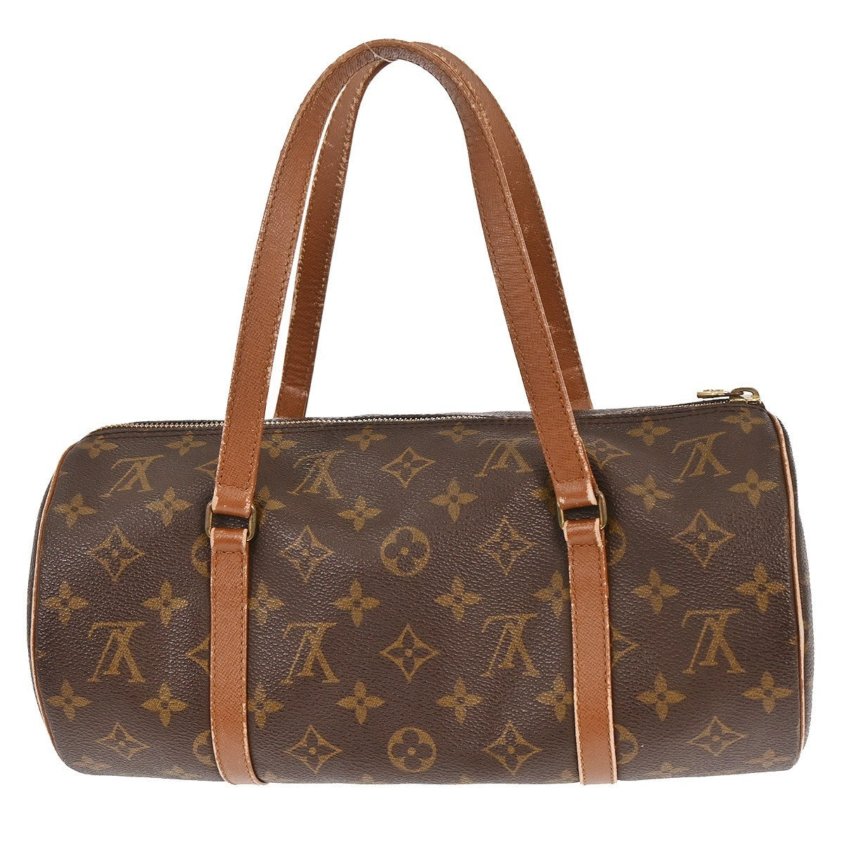 Louis Vuitton Papillon Handbag Monogram Canvas Brown Canvas Handbag ( )