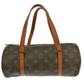 Louis Vuitton Papillon Handbag Monogram Canvas Brown Canvas Handbag ( )