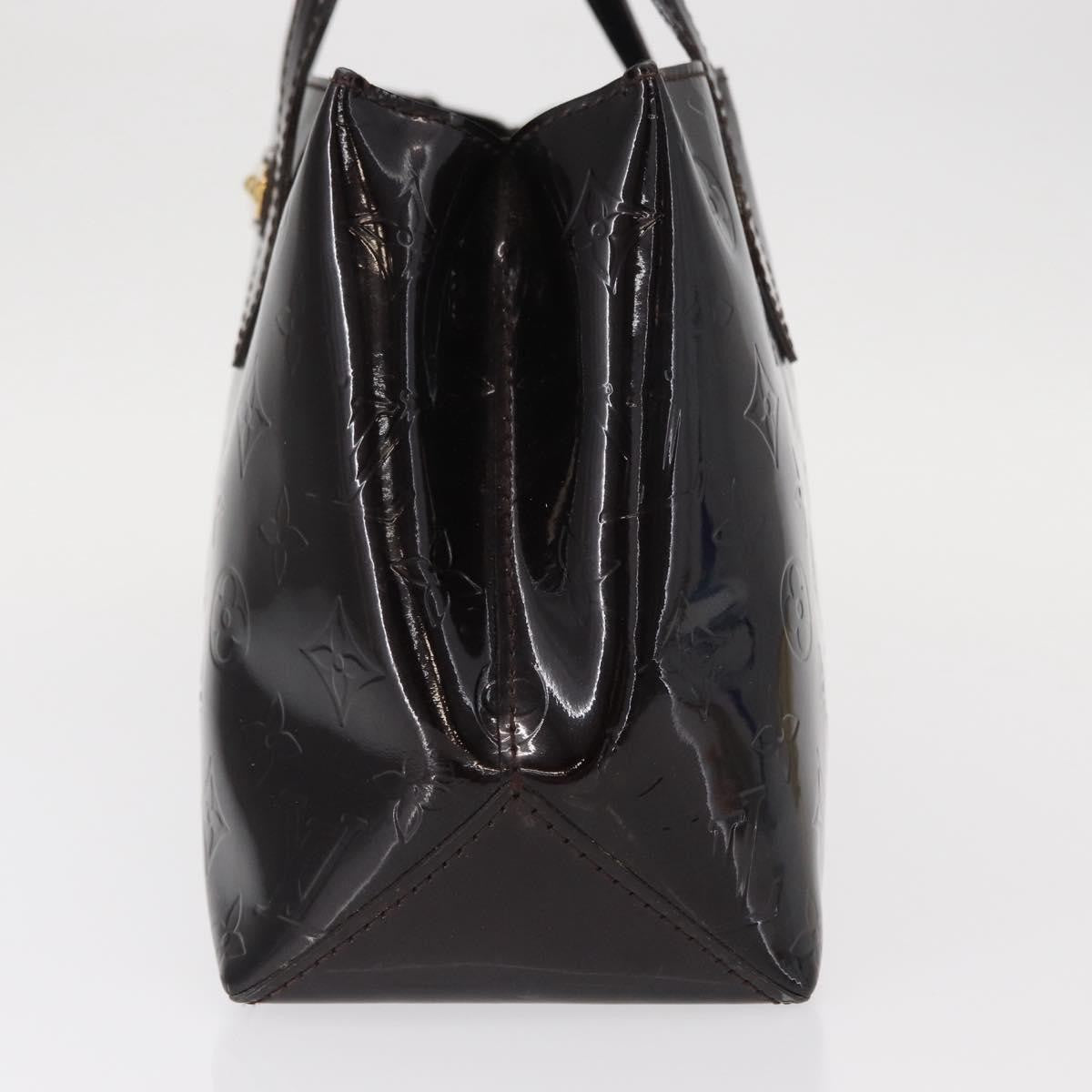 Louis Vuitton Wilshire Handbag Monogram Vernis Burgundy Patent_Leather Handbag (Authentic  )