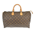 Louis Vuitton Speedy Handbag Monogram Canvas Brown Canvas Handbag ( )