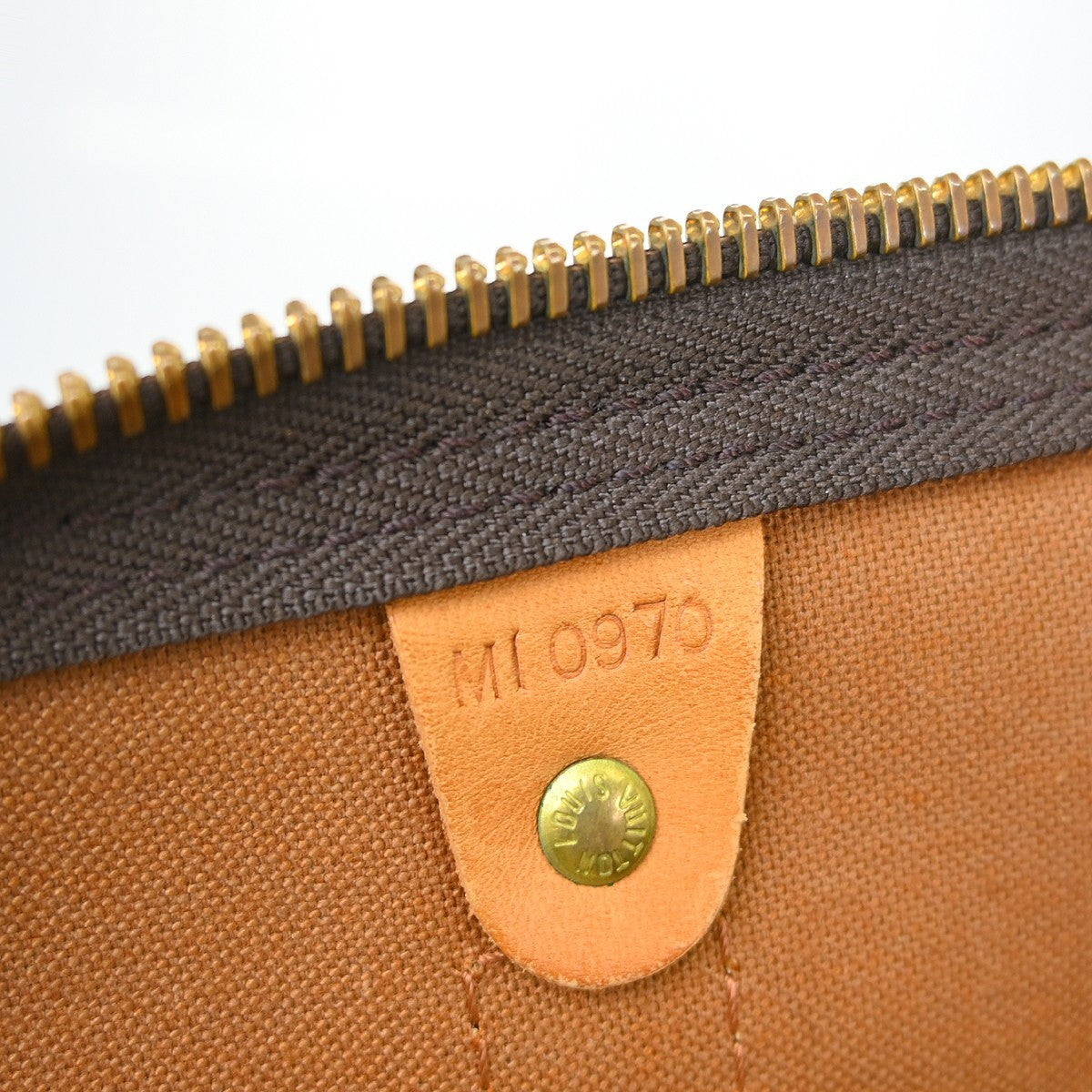 Louis Vuitton Keepall Bag Monogram Canvas Brown Canvas Handbag ( )