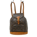 Louis Vuitton Vintage Montsouris Backpack Monogram Canvas Brown Canvas Backpack Bag ( )