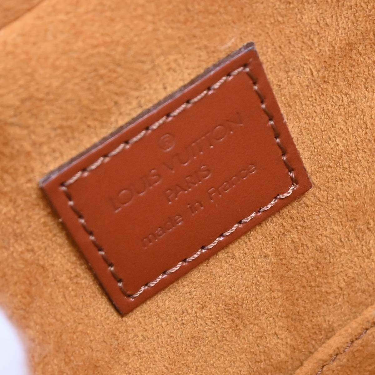 Louis Vuitton Sablons Handbag Epi Leather Brown Leather Handbag (Authentic  )